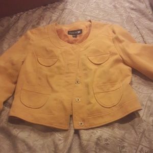 Yellow soft blazer